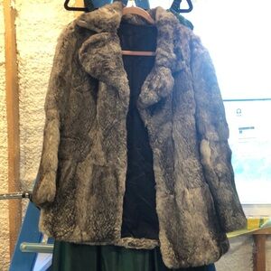 Genuine Rabbit Fur Coat